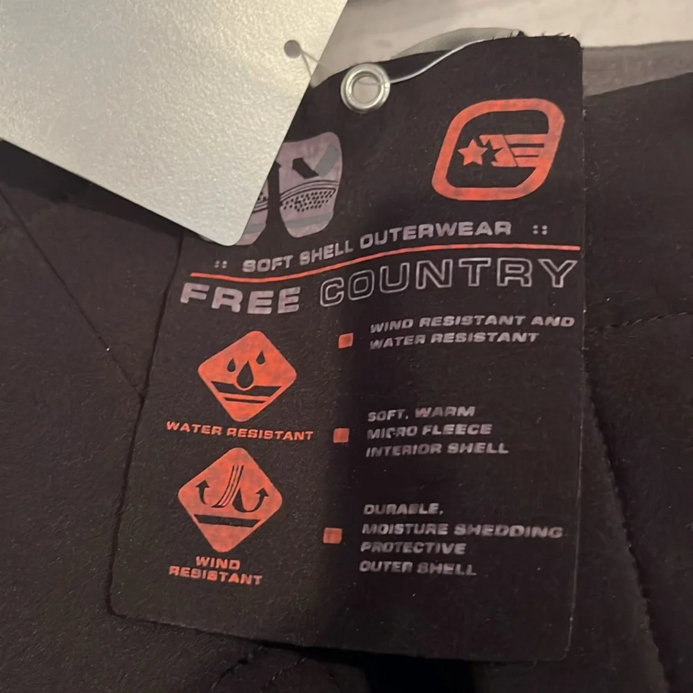 Free Country men’s black XL ski pants pockets insulated adjustable waist snow